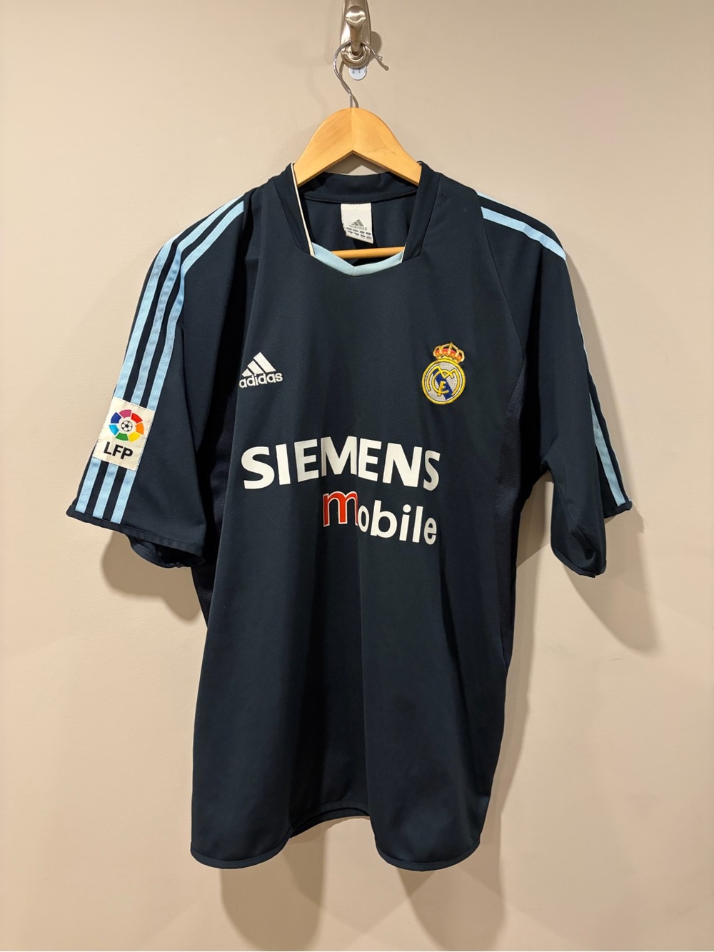 Vintage Adidas Real Madrid Siemens Mobile Soccer Jersey XL LFP La Liga